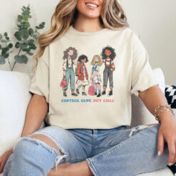 Control Guns Not Girls Harris Walz 2024 T-Shirt, Feminist Shirt, Pro Choice Tee, Harris Walz, Womens Right Shirt, Control Guns Not Girls