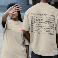 Senator I'm Singaporean Unisex Shirts,Tiktok refugee , saying goodbye to my chinese spy shirt (Copy)