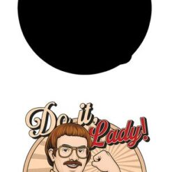 TYPE 3 (HOT) Do It Lady Chit Badge Reel – Funny Meme ID Holder, Trendy Nurse Name Badge, Aesthetic Hospital Clip, Perfect Gifts for ID Nurses, Doctors, Teachers & Office Professionals, Coworkers