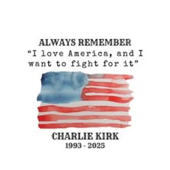 Memorial Charlie Kirk Holiday Ornament, RIP Charlie Kirk American Flag Decoration, Thoughtful Gift, Tribute Style