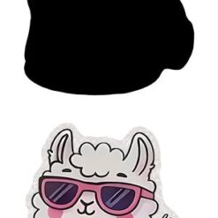 No Drama Cute Alpaca Badge Reel, Retractable Durable Acrylic Badge Holder, Perfect Gifts for ID Nurses, Doctors, Teachers & Office Professionals